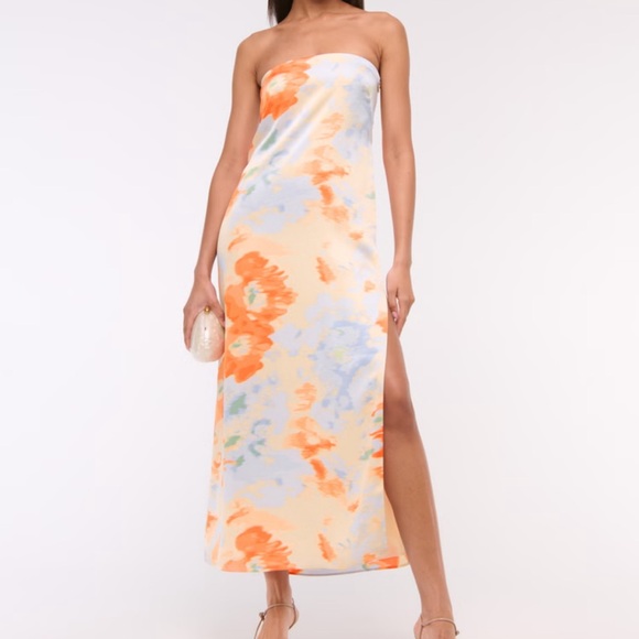 Abercrombie & Fitch Julia Strapless Slip Maxi Dress - Picture 1 of 12